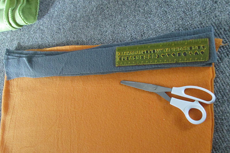 Zuschnitt für großes Fleece-Zergel