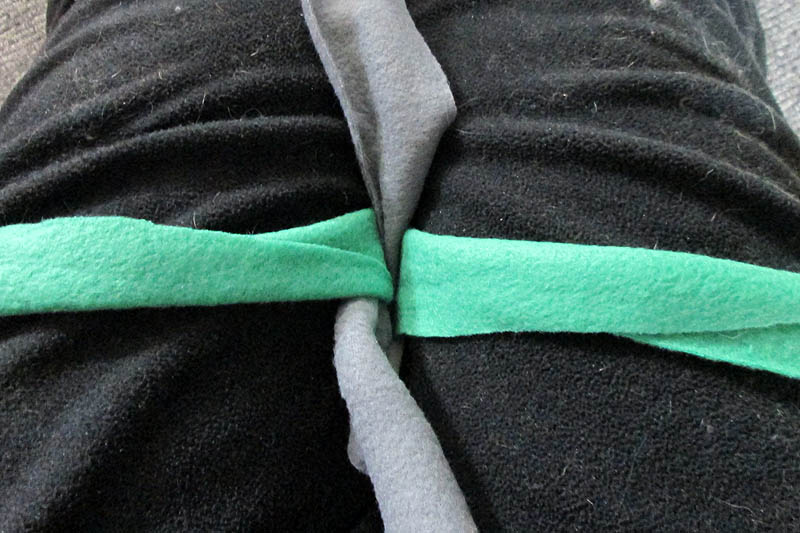 Fleece-Zergel Schritt 1
