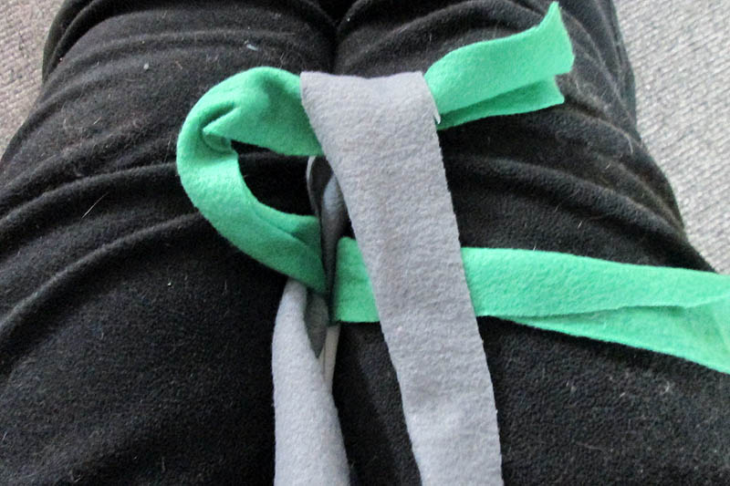 Fleece-Zergel Schritt 3