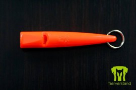 Acme Pfeife orange, Draufsicht
