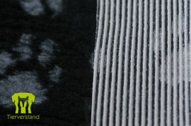Vetbed, graue Pfoten, Latexrücken